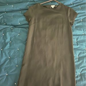 Cuyana black silk dress